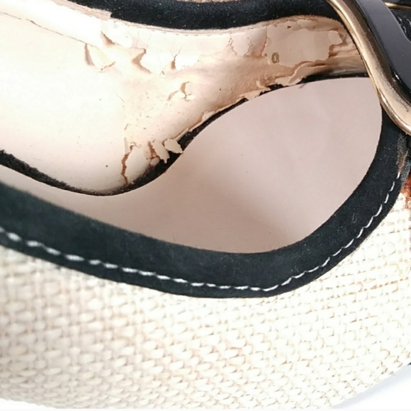 Zara Woman patent leather/straw heels size 36 (6) - Picture 2 of 10